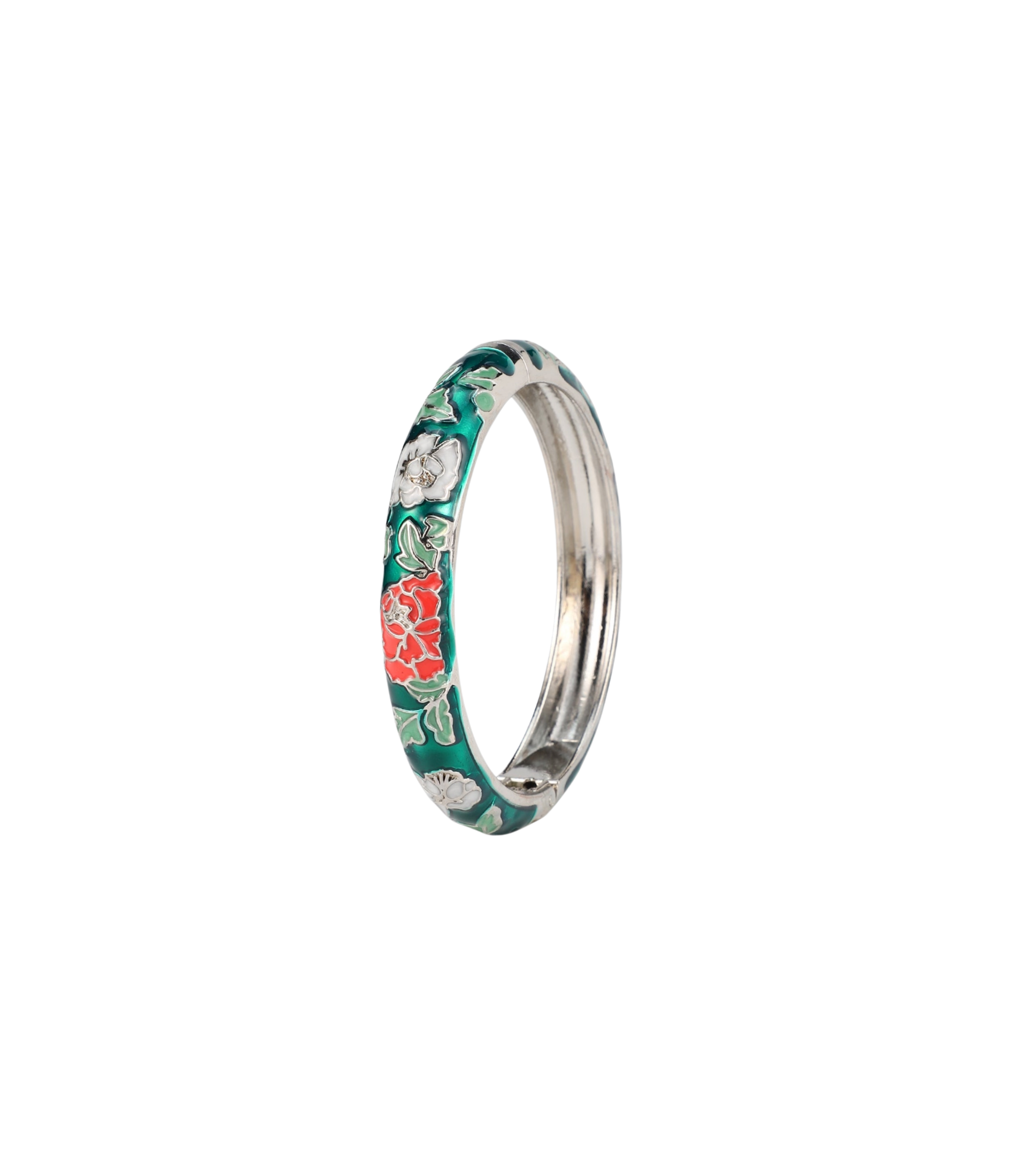 VIENNA ENAMEL BANGLE VIVID IN GREEN