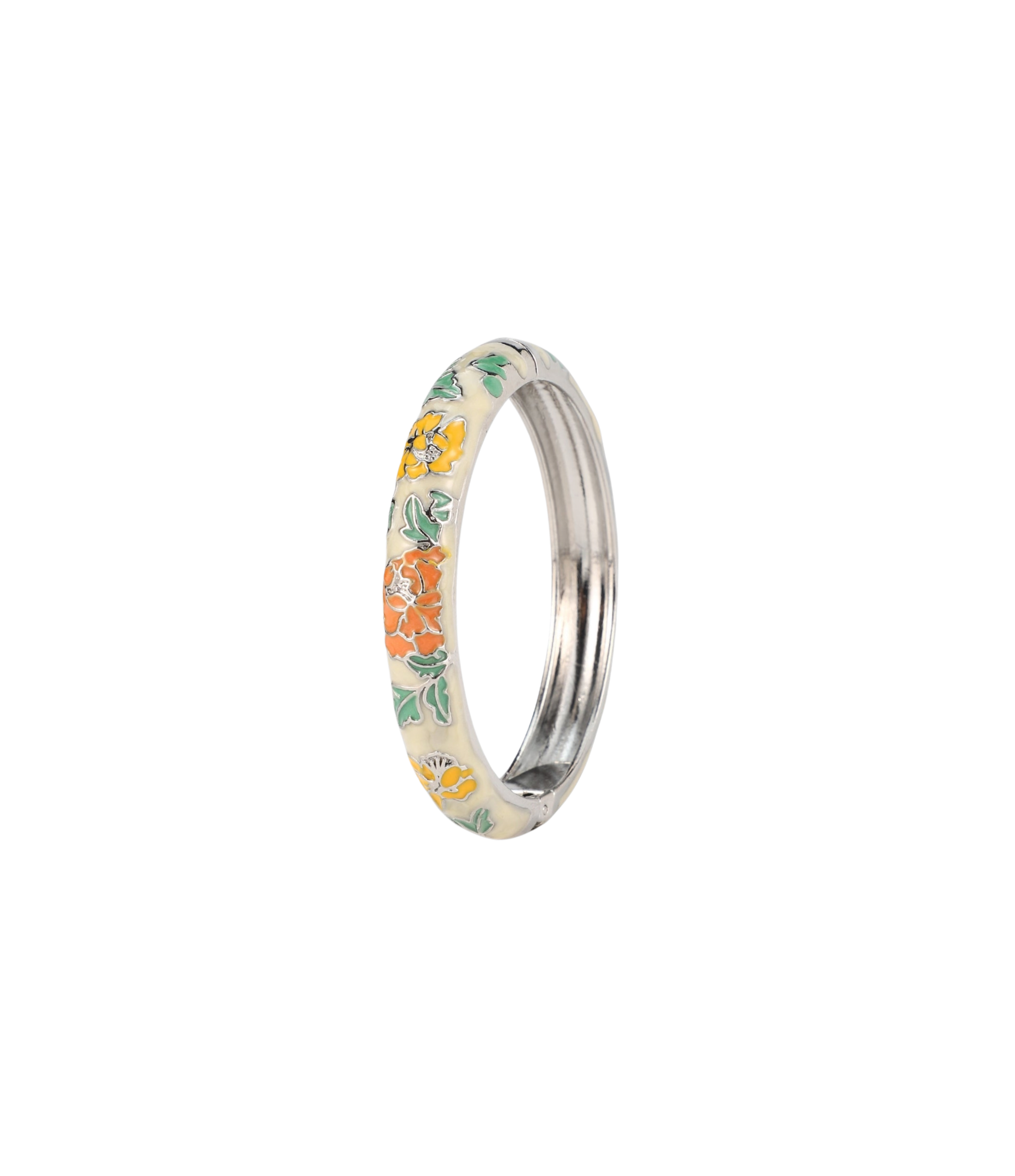 VIENNA ENAMEL BANGLE VIVID IN BEIGE