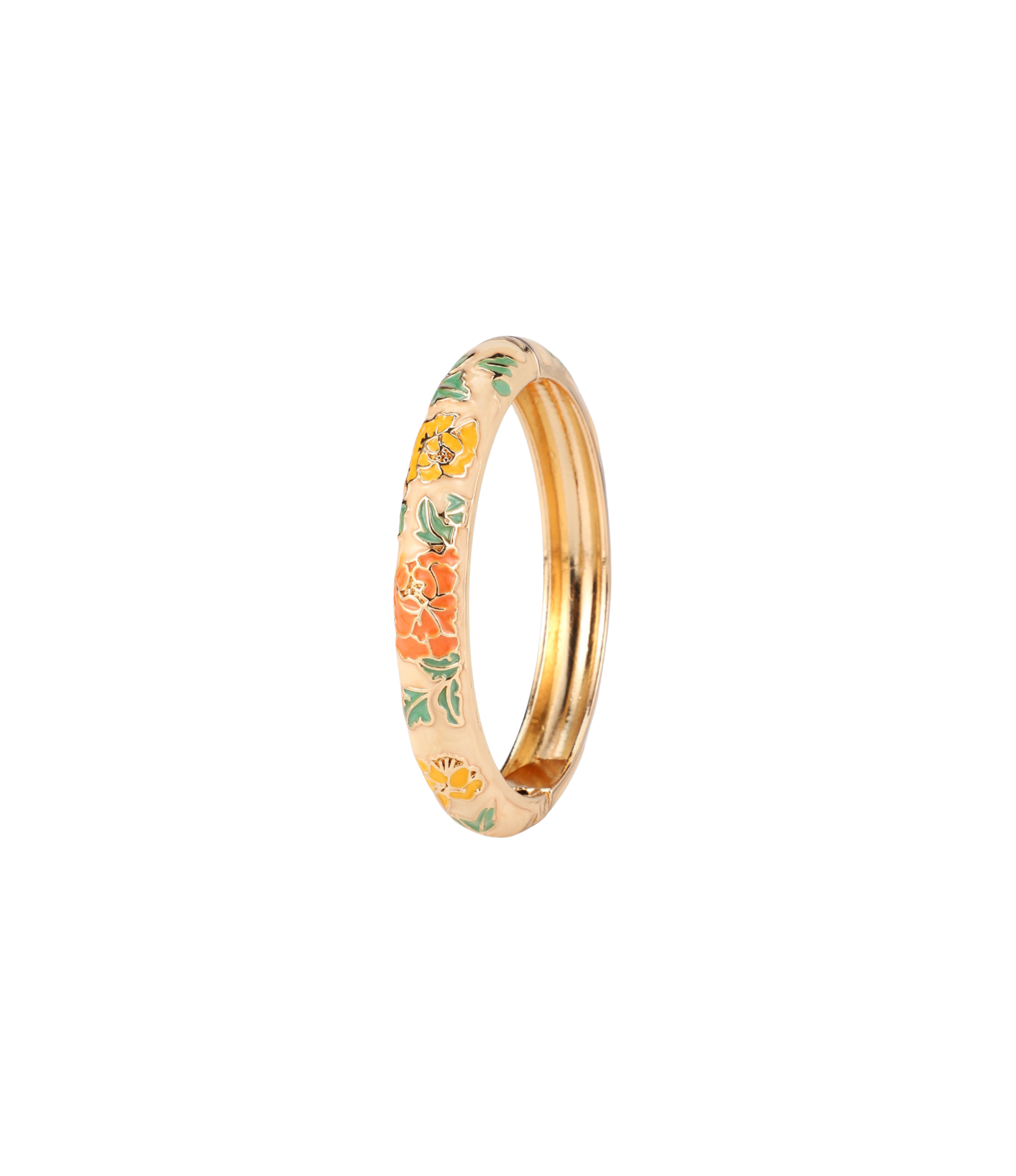VIENNA ENAMEL BANGLE VIVID IN BEIGE