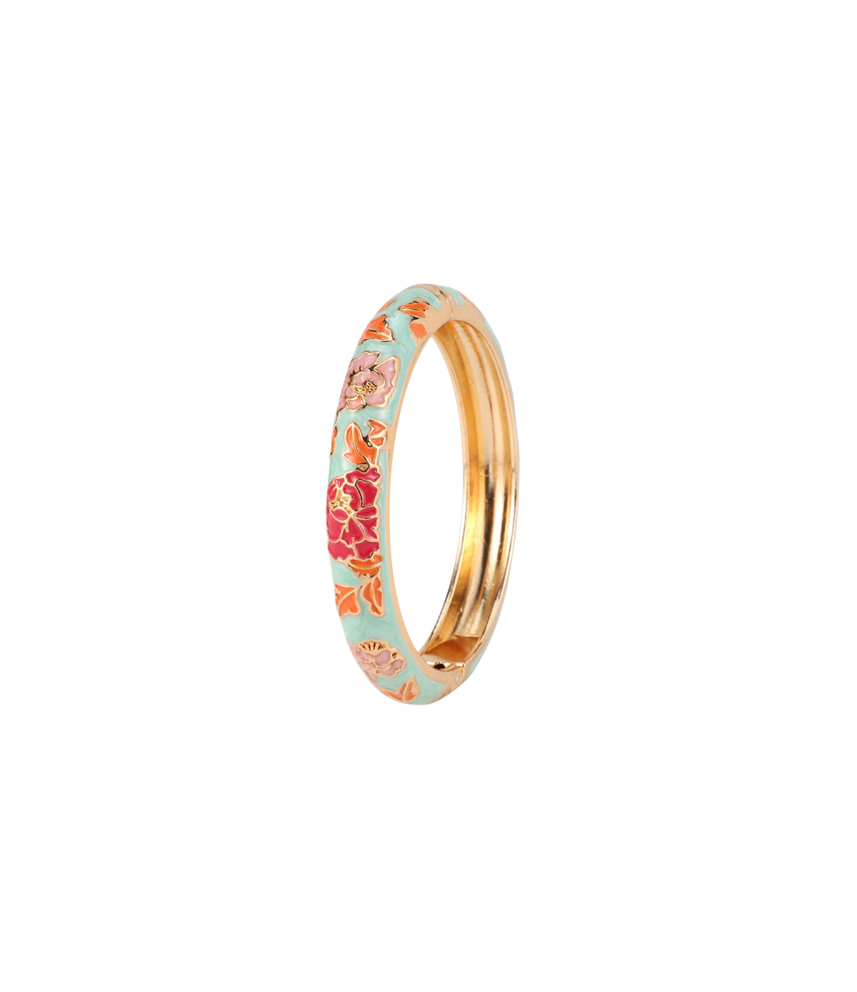 VIENNA ENAMEL BANGLE VIVID IN LIGHT GREEN
