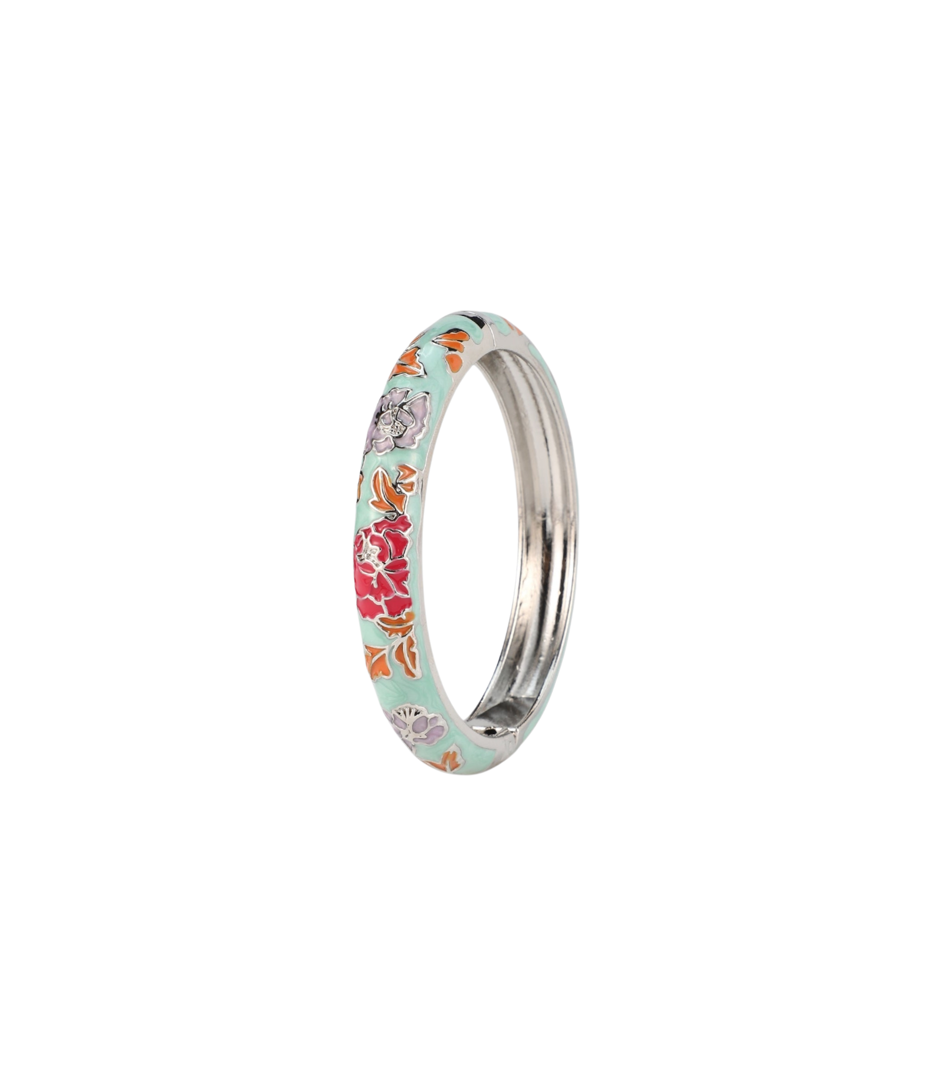 VIENNA ENAMEL BANGLE VIVID IN LIGHT GREEN