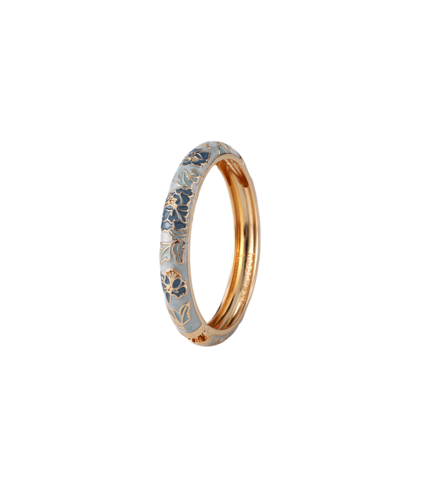 VIENNA ENAMEL BANGLE VIVID IN LIGHT BLUE