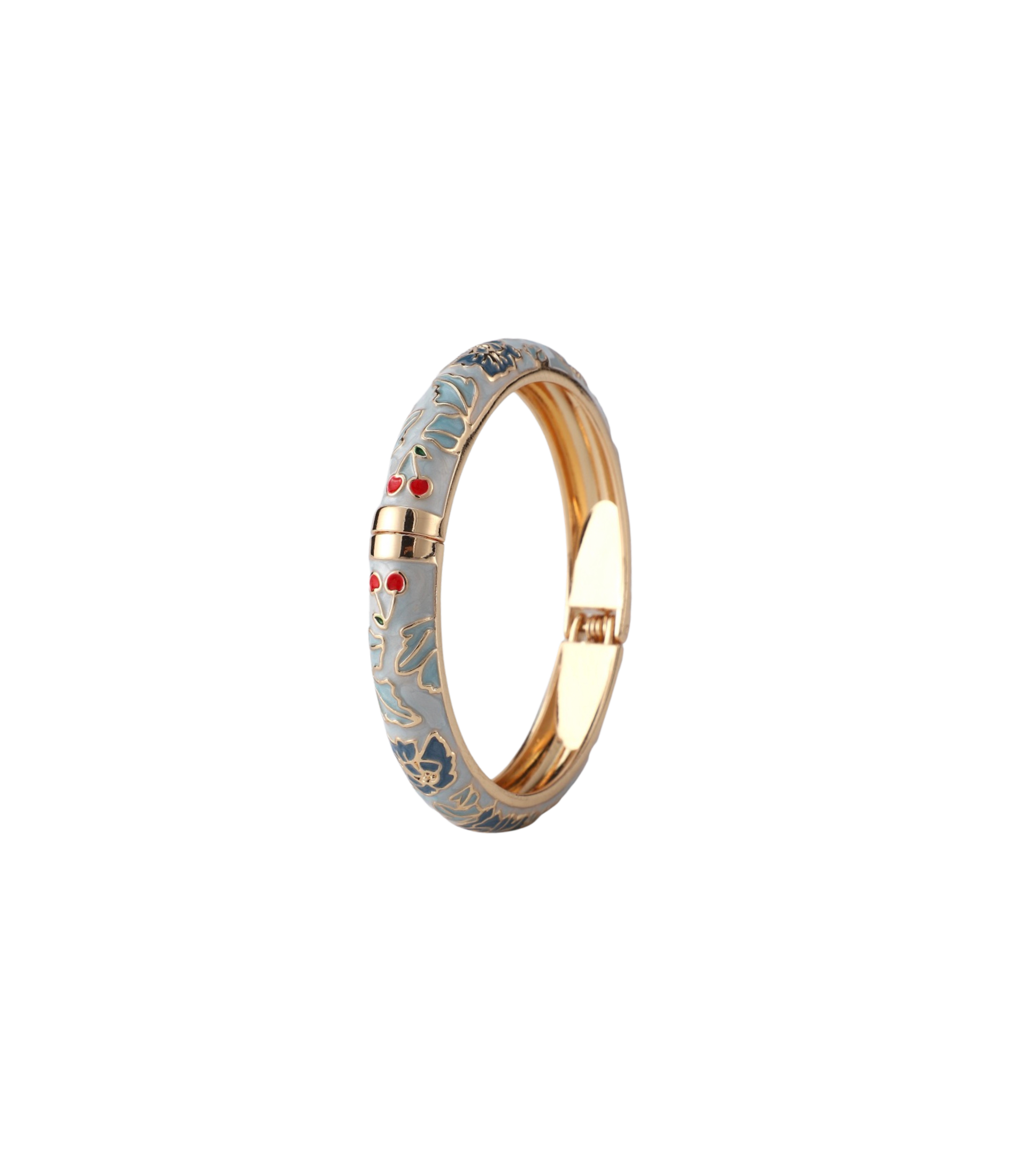 VIENNA ENAMEL BANGLE VIVID IN LIGHT BLUE