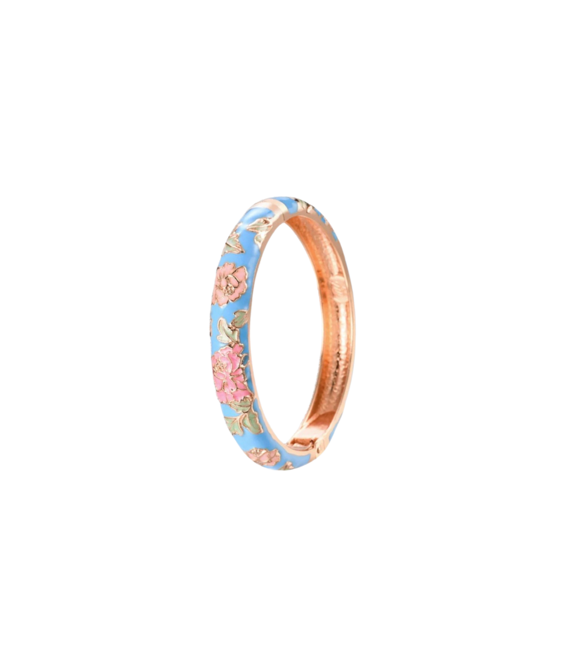 VIENNA ENAMEL BANGLE PASTEL IN SKY BLUE