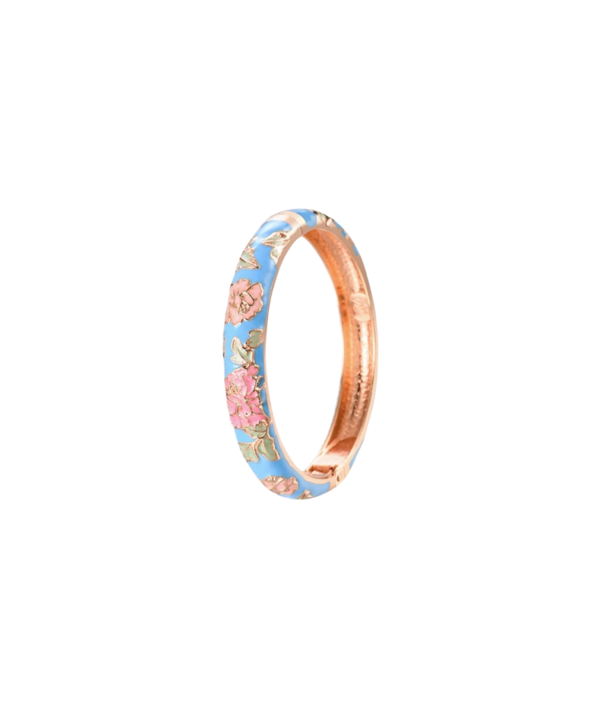 VIENNA ENAMEL BANGLE PASTEL IN SKY BLUE