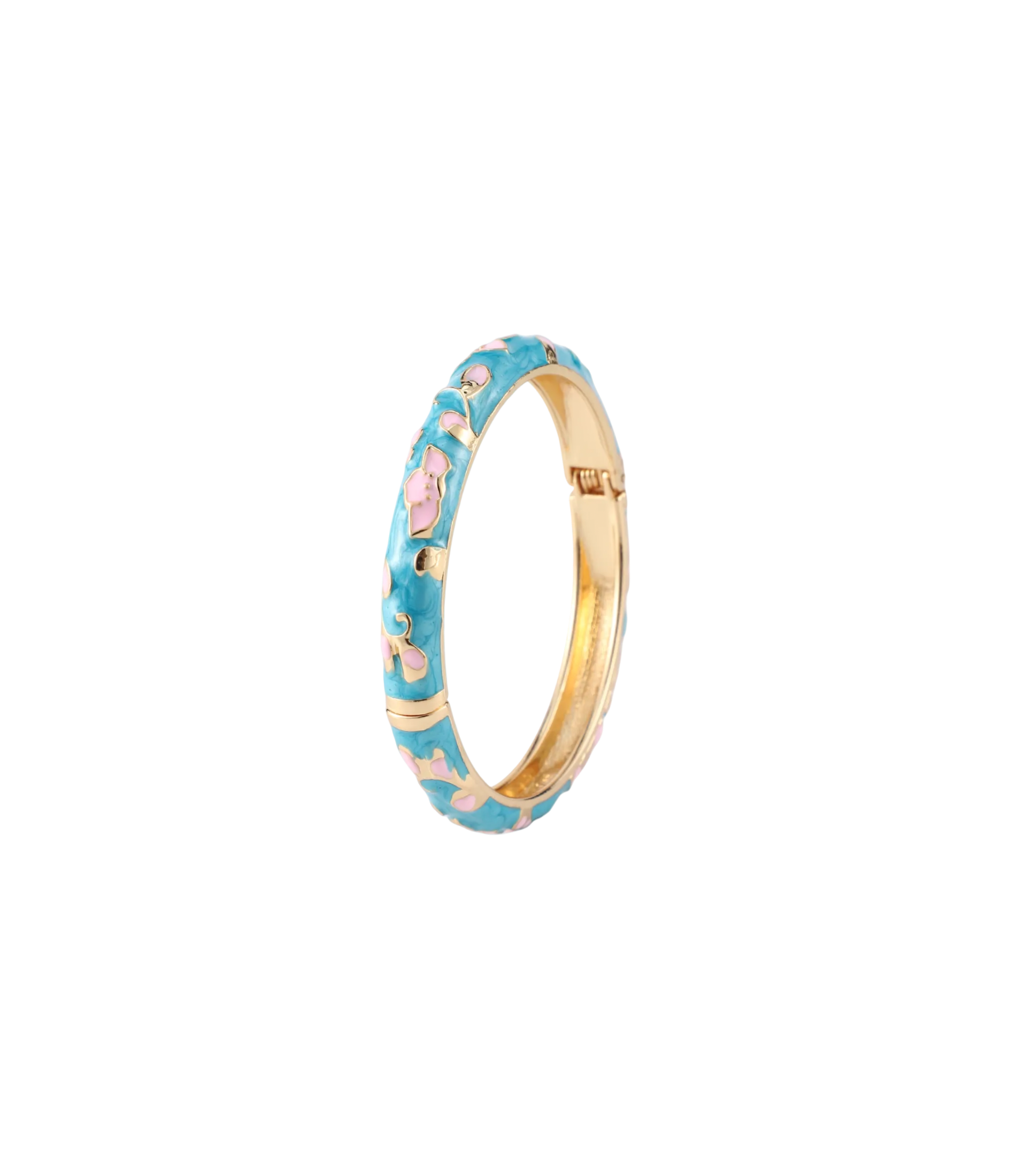 DAHLIA BANGLE IN AQUAMARINE