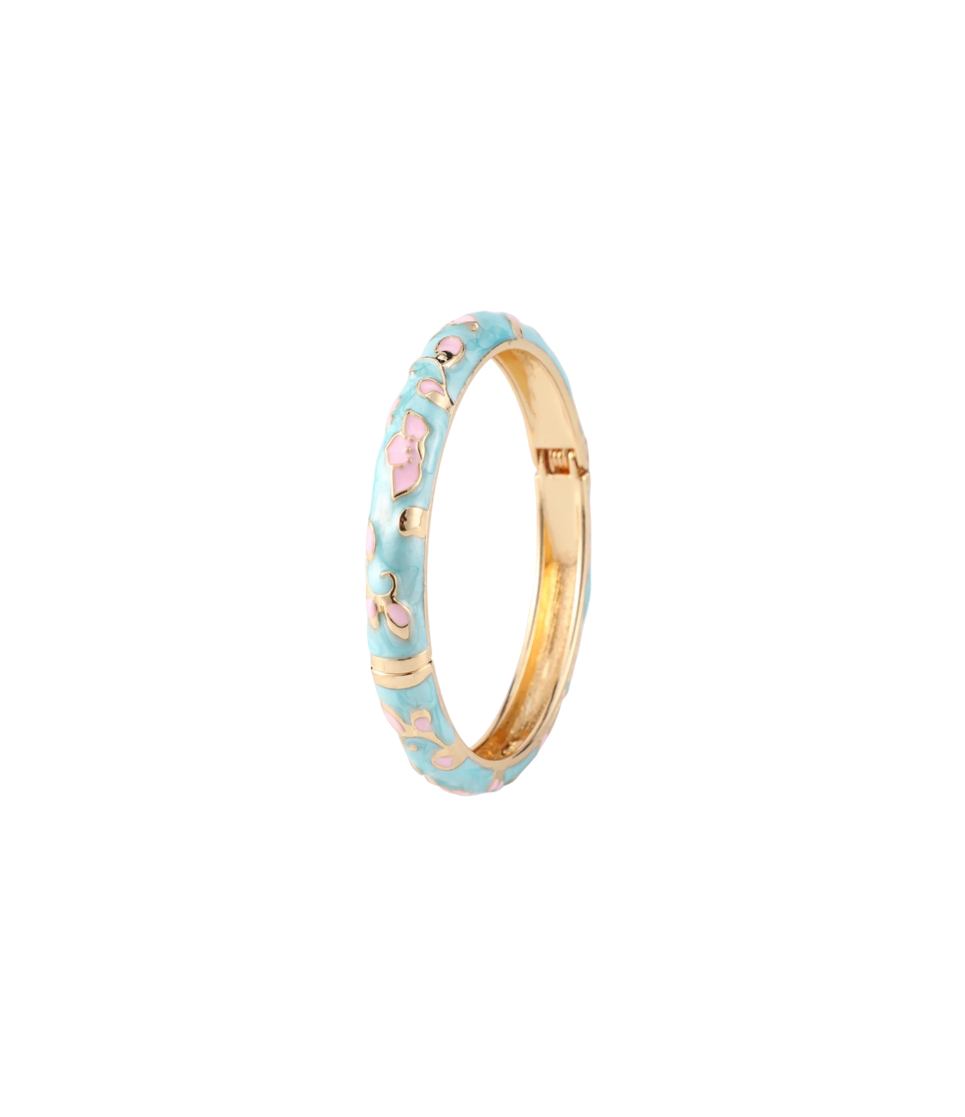 DAHLIA BANGLE IN LIGHT BLUE