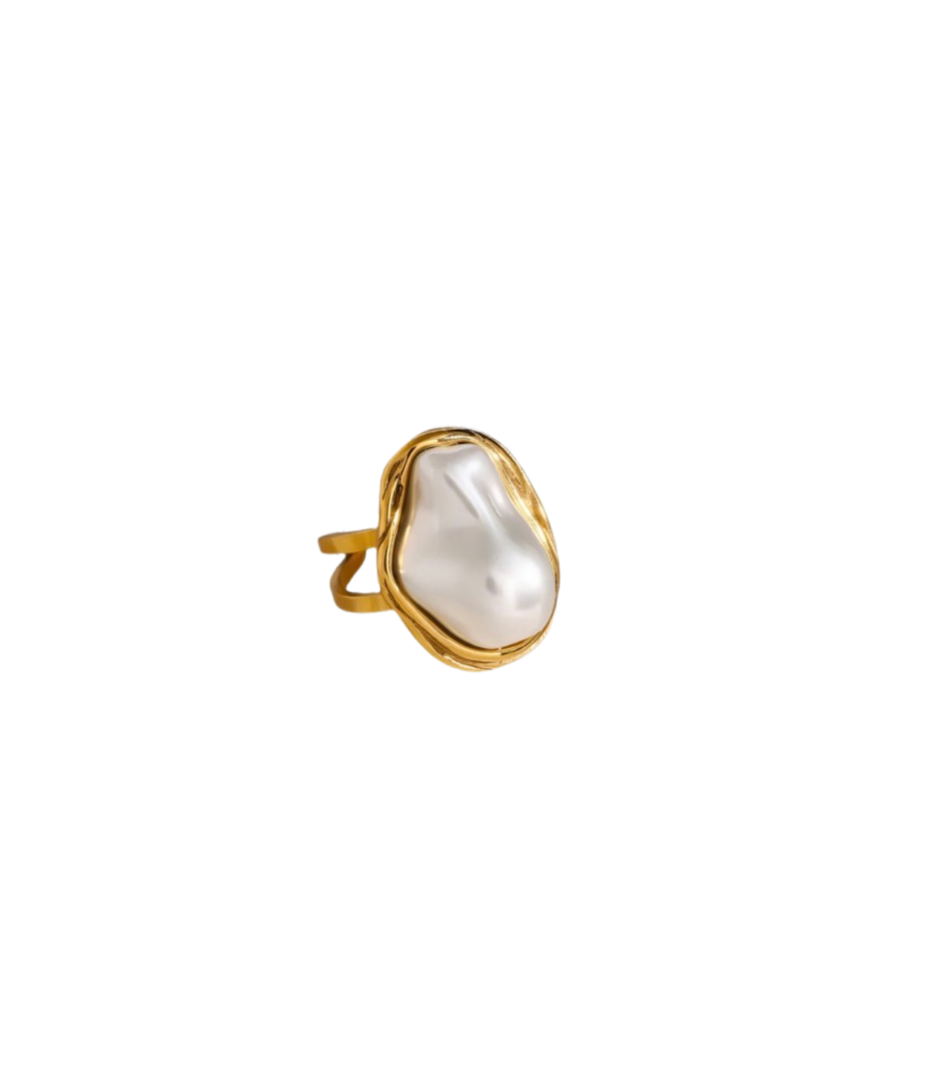 BAROQUE PEARL RING