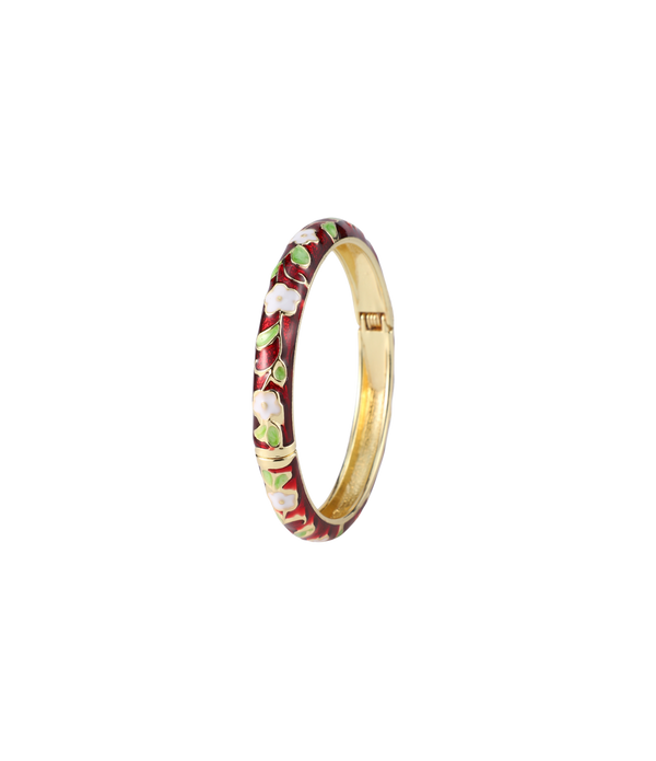 ETALIE BANGLE IN DARK RED