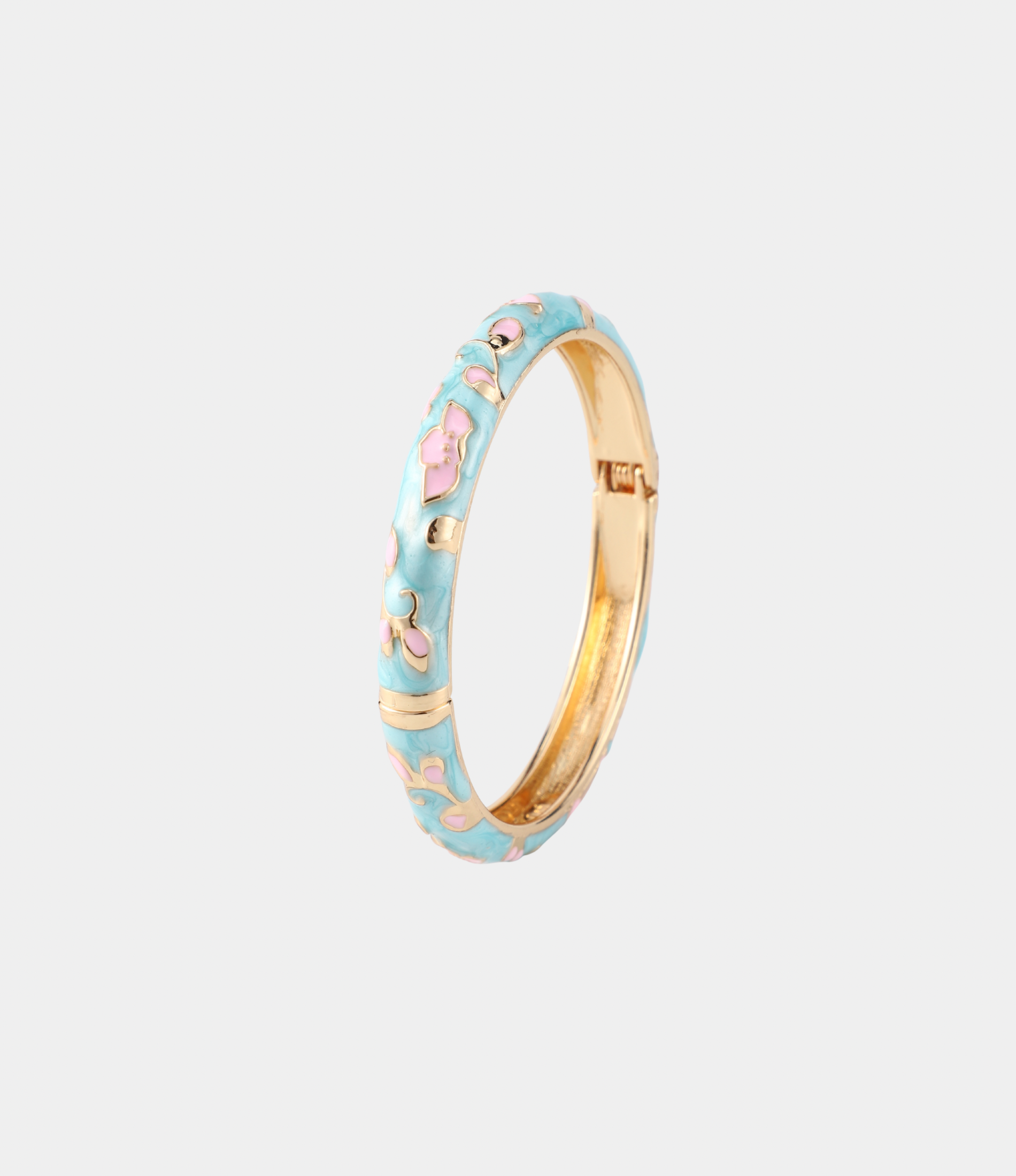 DAHLIA BANGLE IN LIGHT BLUE