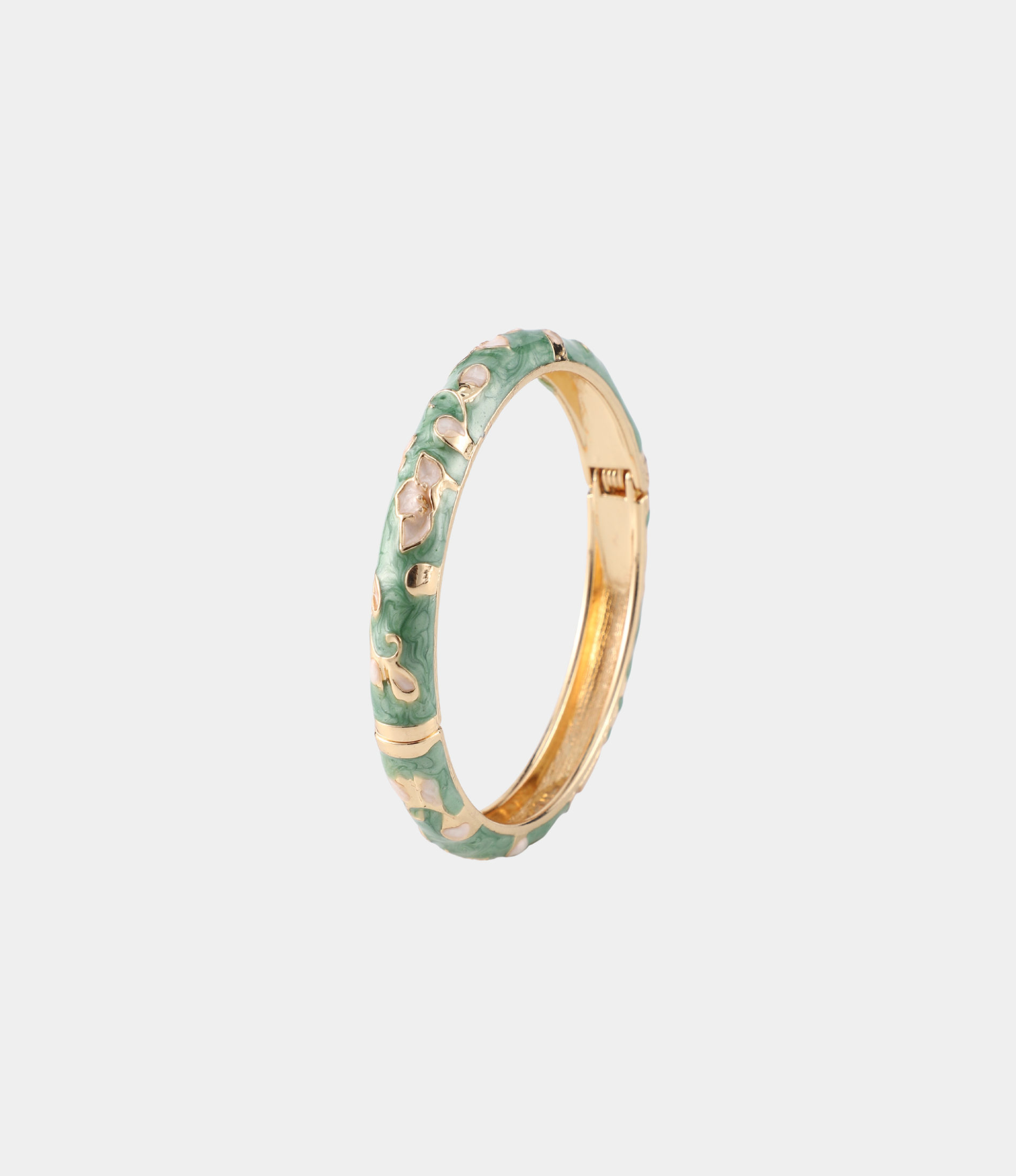 DAHLIA BANGLE IN GREEN