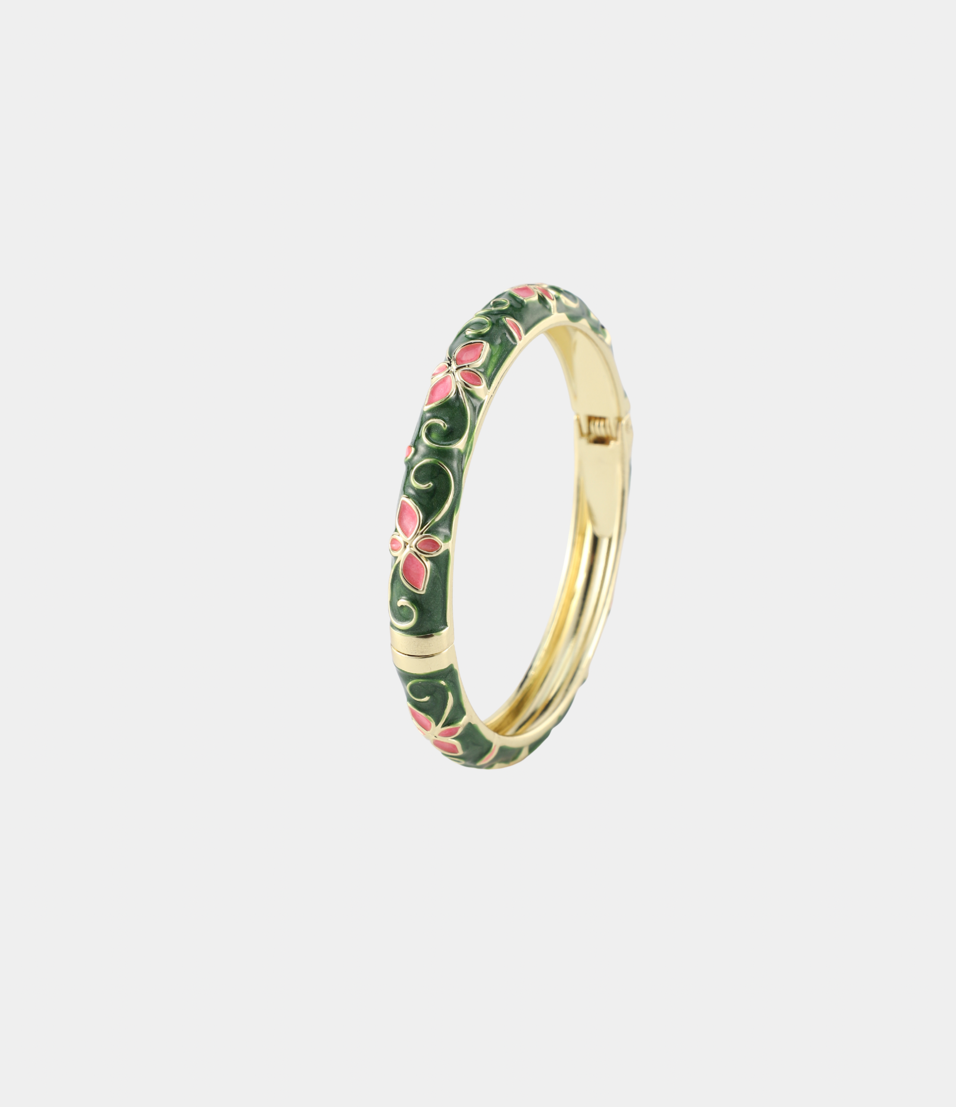 PRIMAVERA BANGLE IN GREEN AND PINK