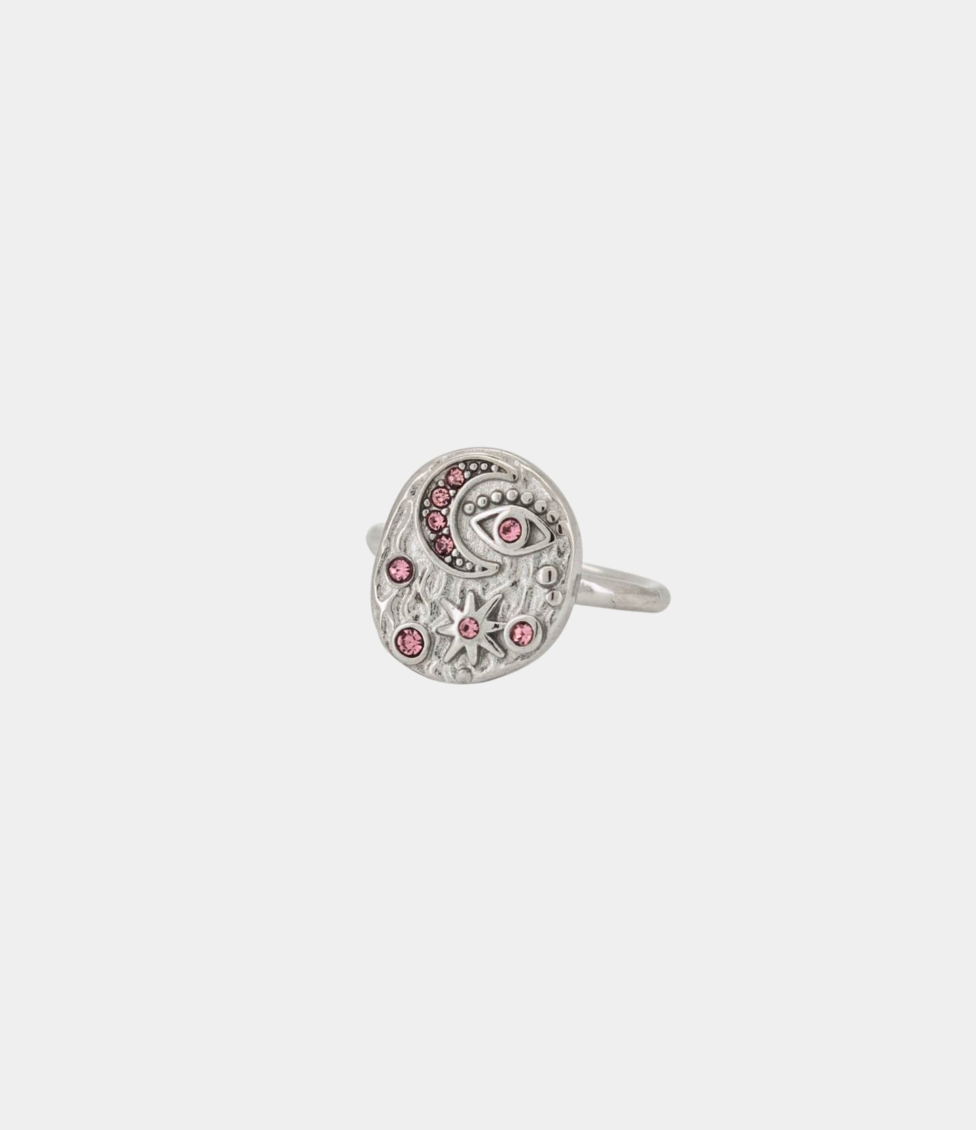 MOON SONNET RING IN PINK