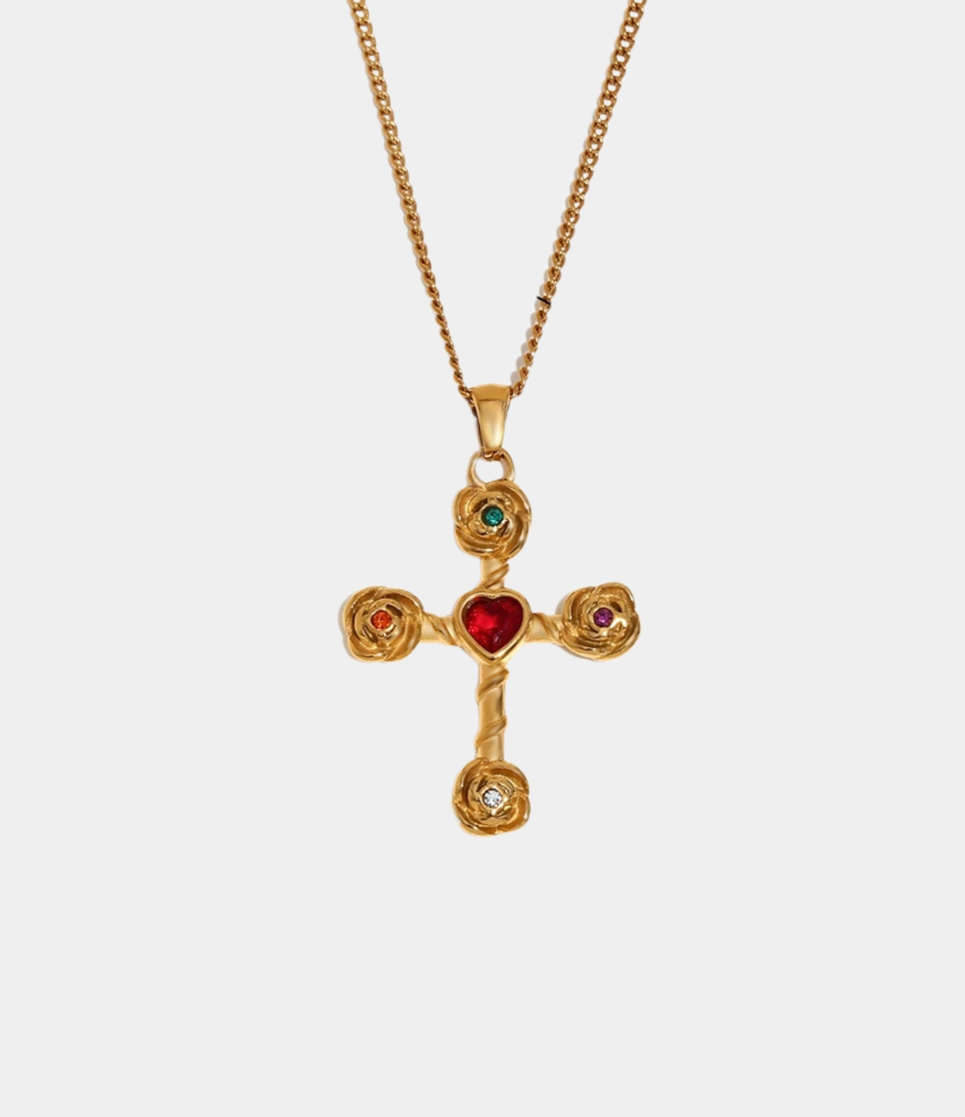 MARYLIN CROSS NECKLACE