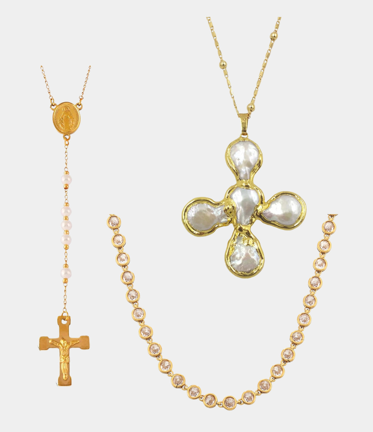THE SEREIN PEARL NECKLACE SET