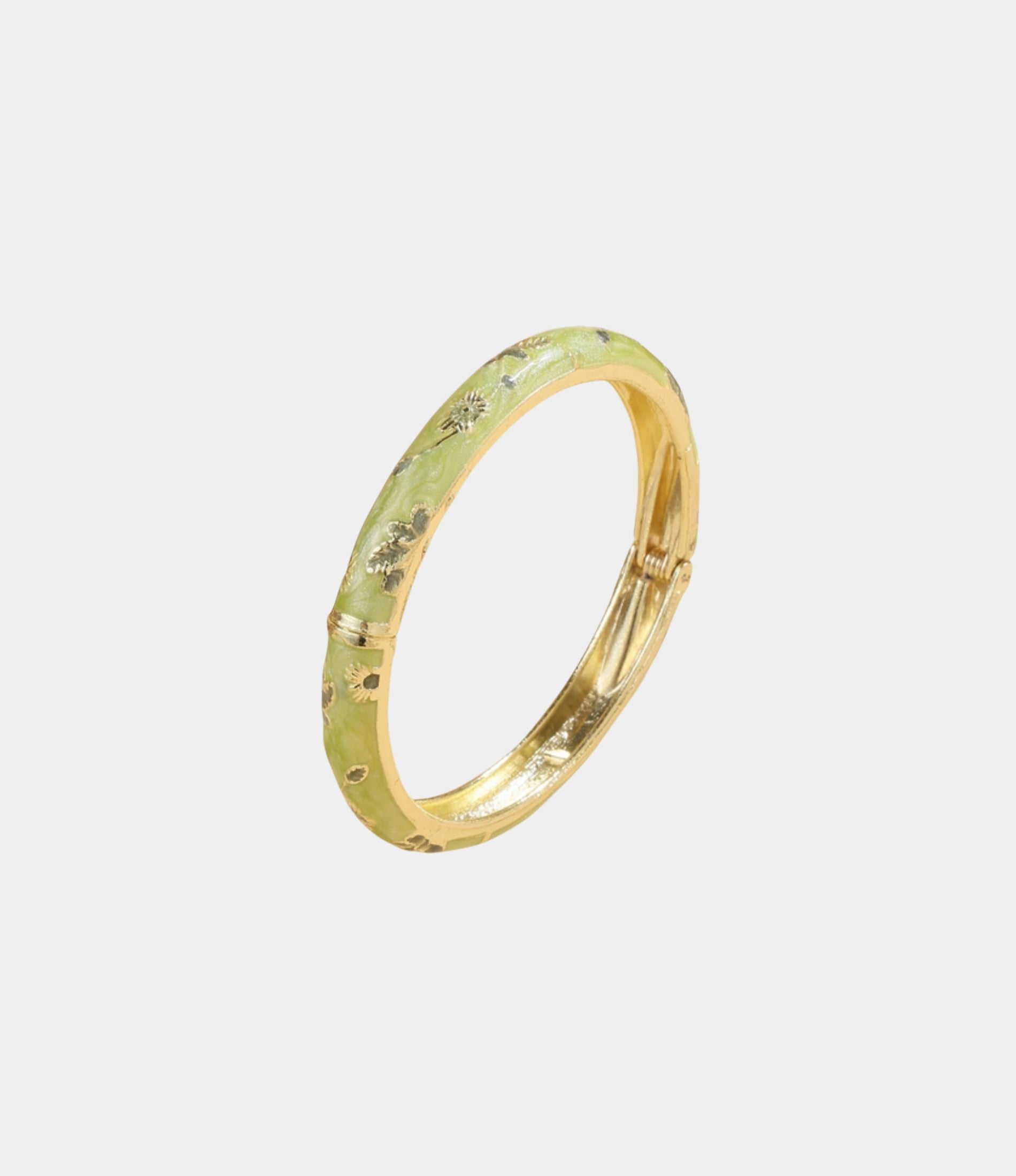 ENAMEL FAIRY BANGLE IN GREEN