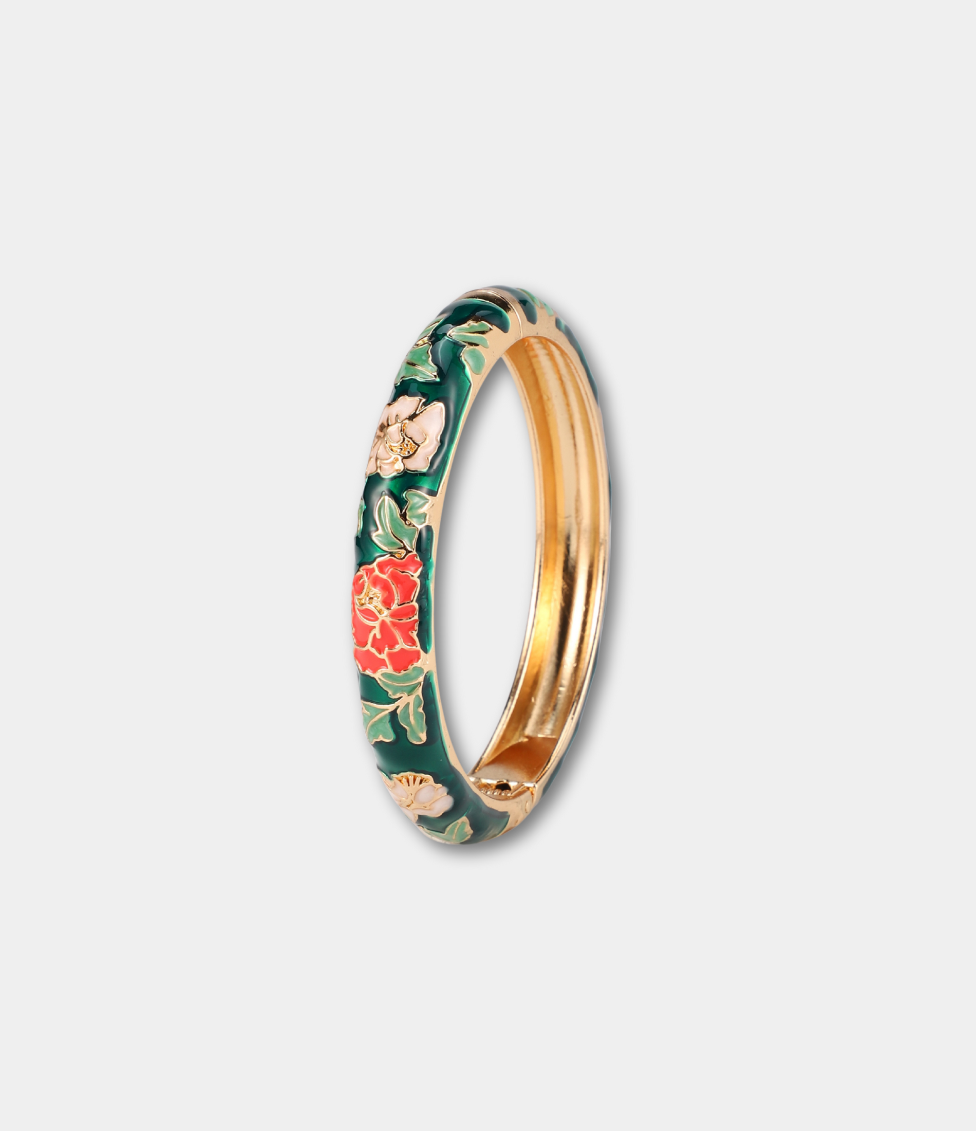 VIENNA ENAMEL BANGLE VIVID IN GREEN