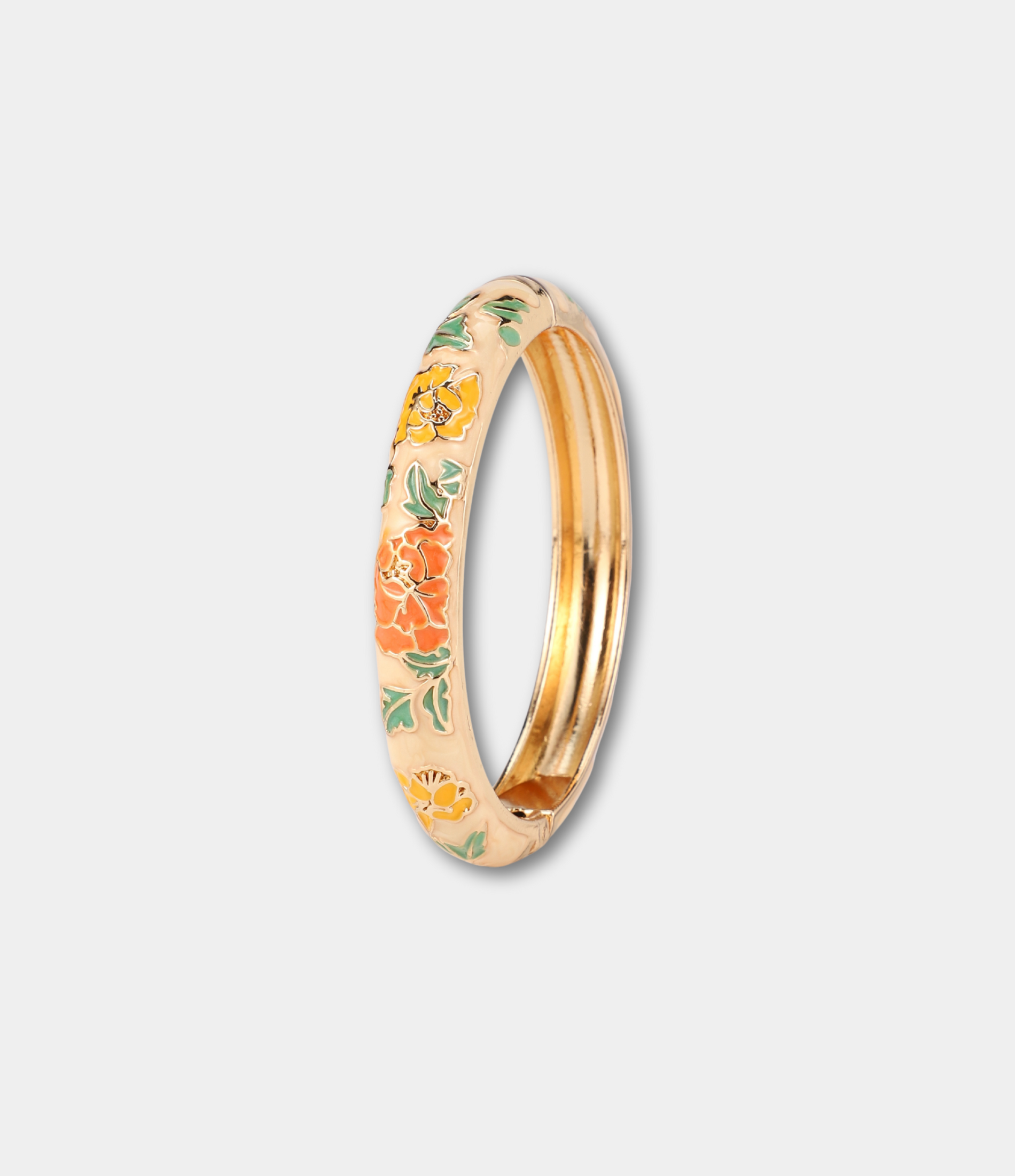 VIENNA ENAMEL BANGLE VIVID IN BEIGE