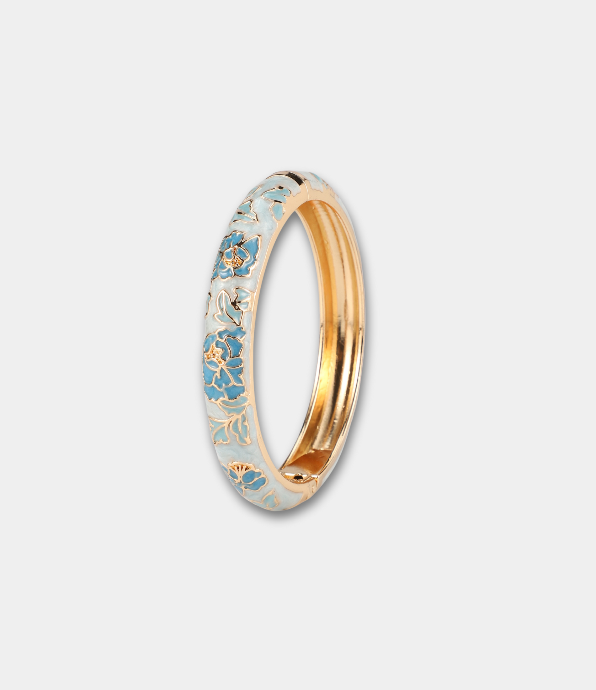 VIENNA ENAMEL BANGLE VIVID IN LIGHT BLUE