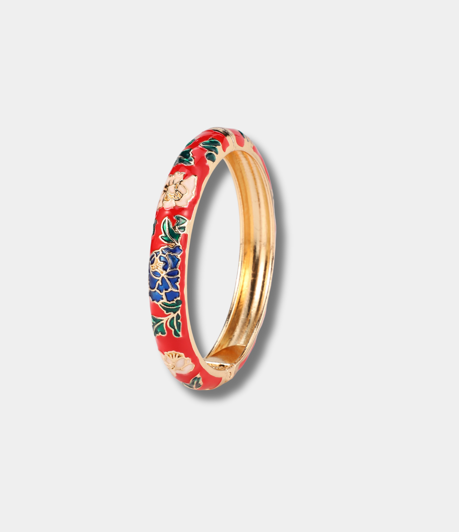 VIENNA ENAMEL BANGLE VIVID IN RED