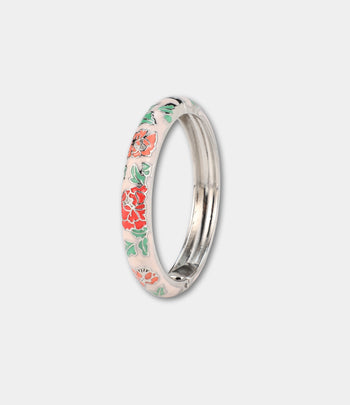 VIENNA ENAMEL BANGLE IN SILVER