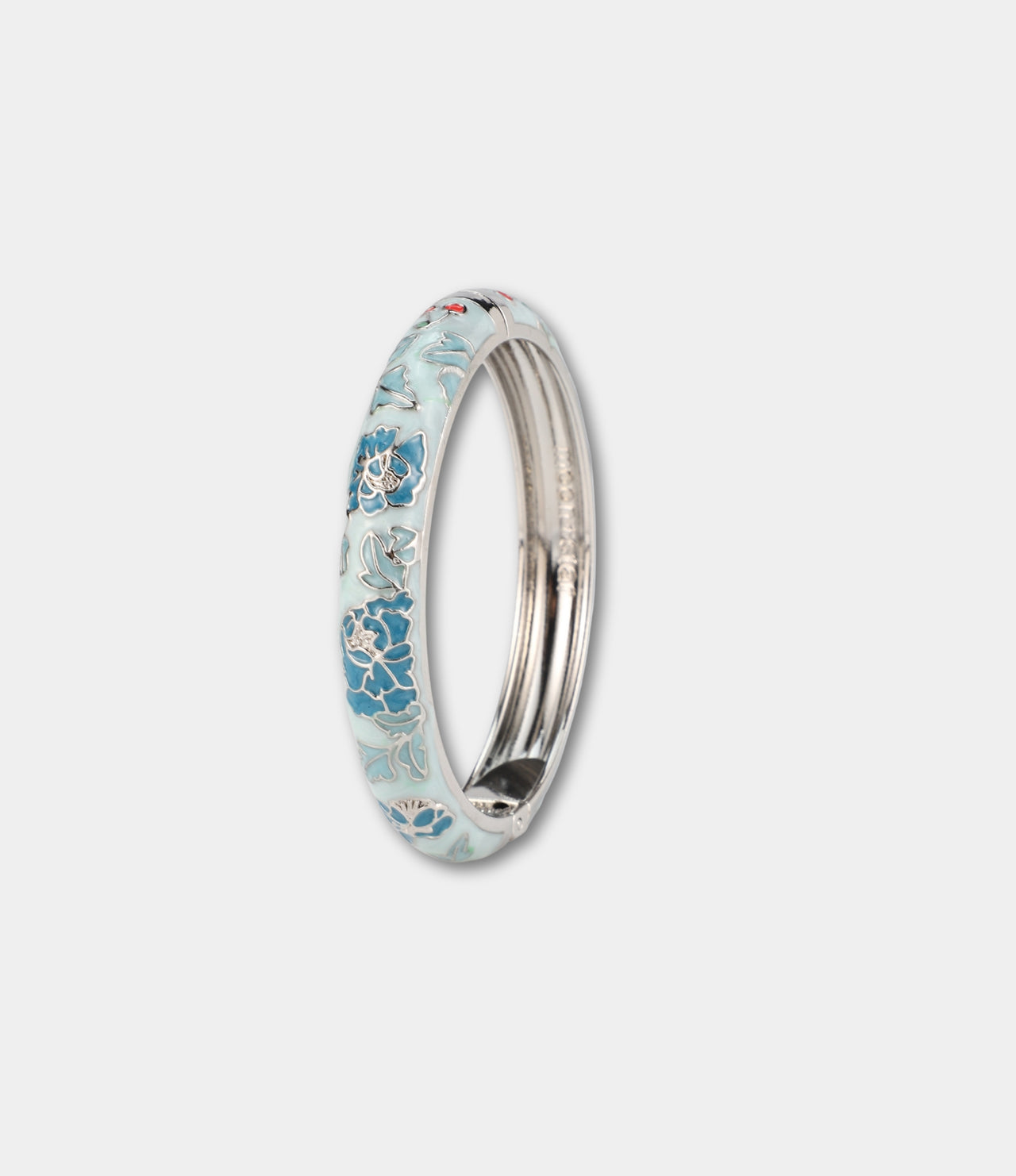 VIENNA ENAMEL BANGLE IN SILVER