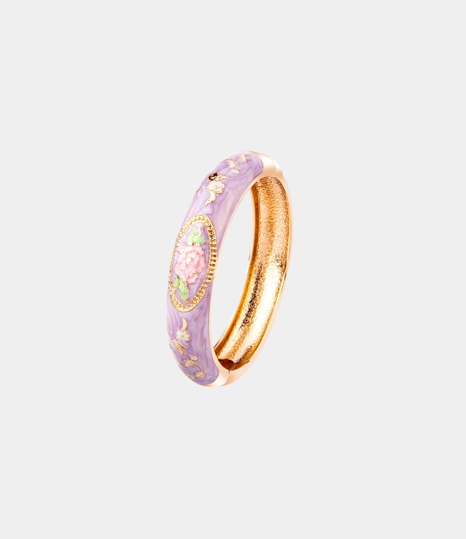VENICE ENAMEL BANGLE IN LIGHT PURPLE