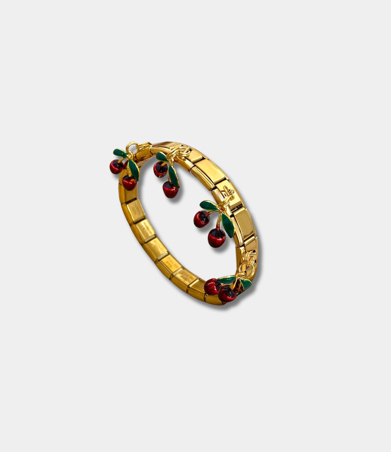 CHERRY ITALIAN CHARM BRACELET