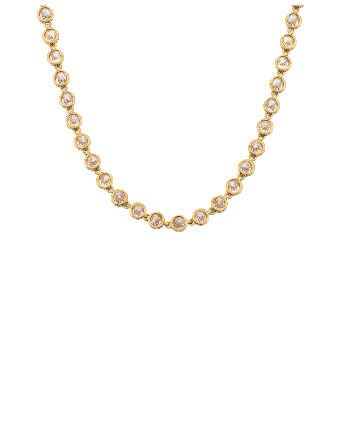 VIVIAN TENNIS NECKLACE IN WHITE