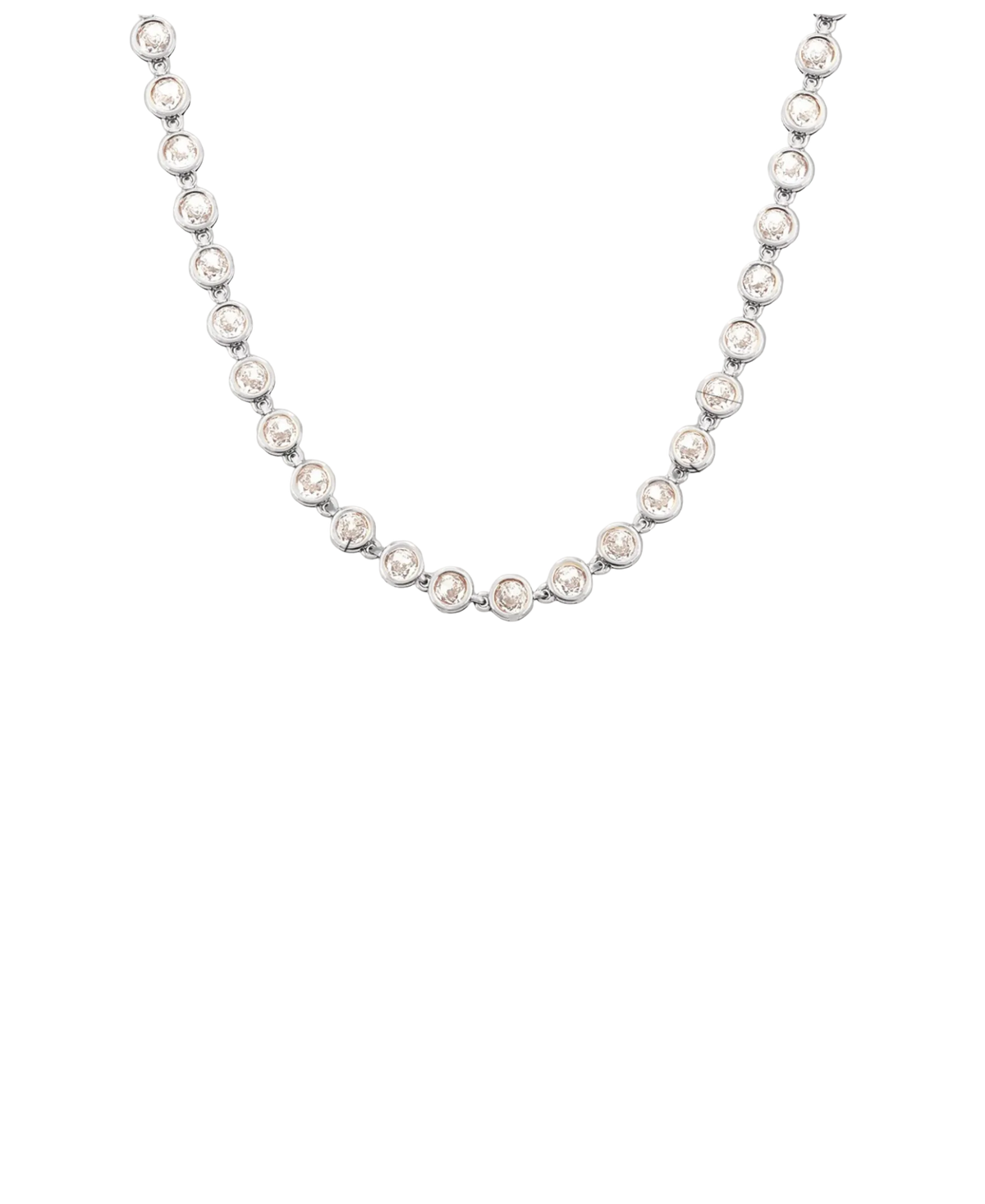 VIVIAN TENNIS NECKLACE IN WHITE