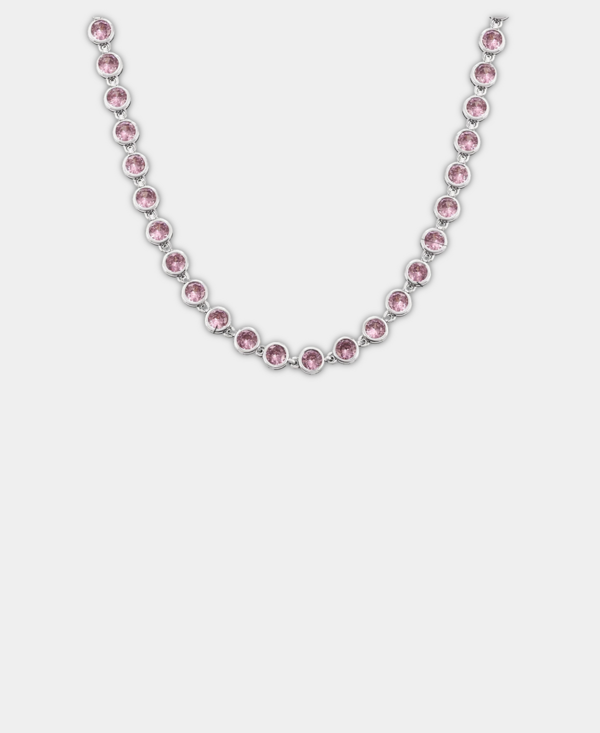 VIVIAN TENNIS NECKLACE IN PINK